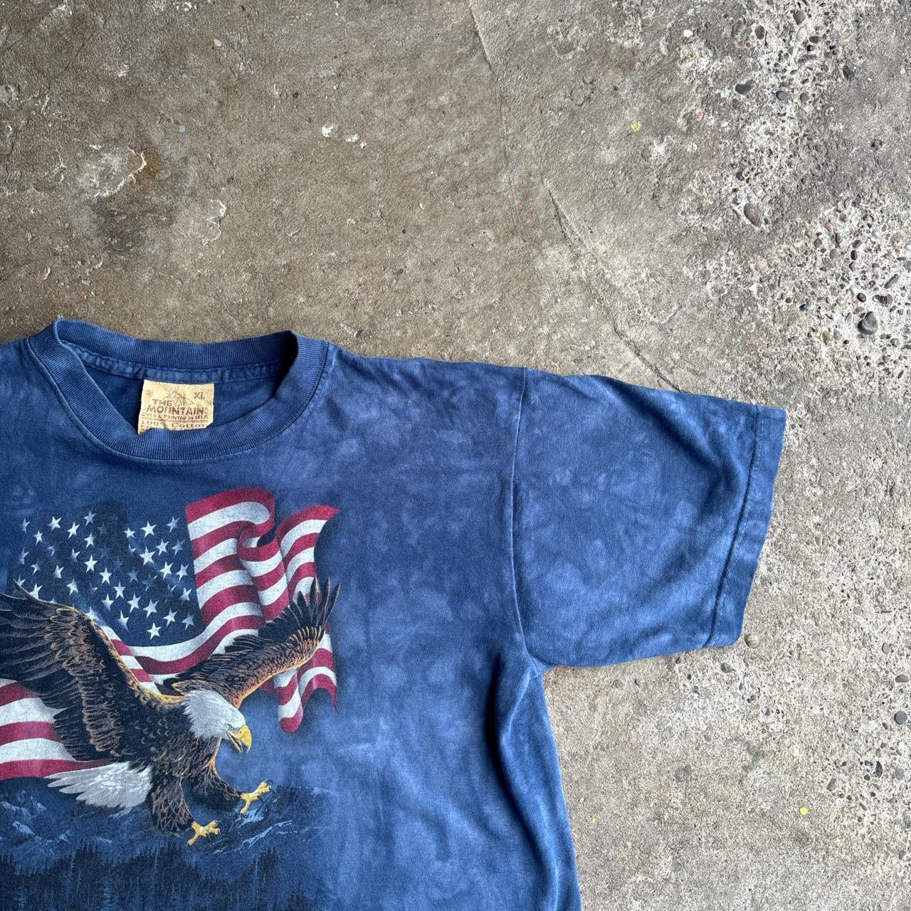 Blue Tie Dye ‘The Mountain’ Graphic T-Shirt