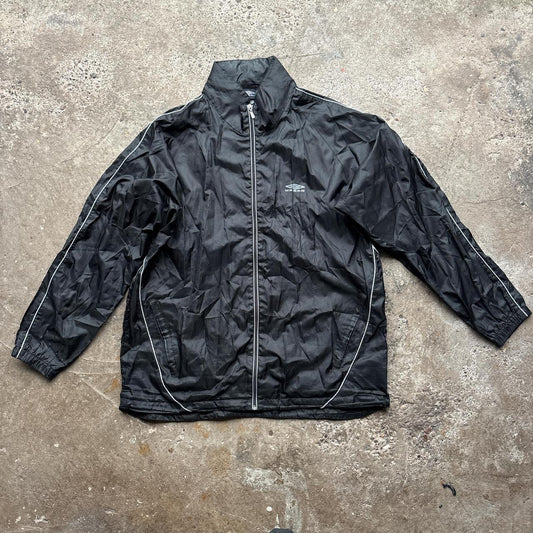 Vintage Black Umbro windbreaker jacket