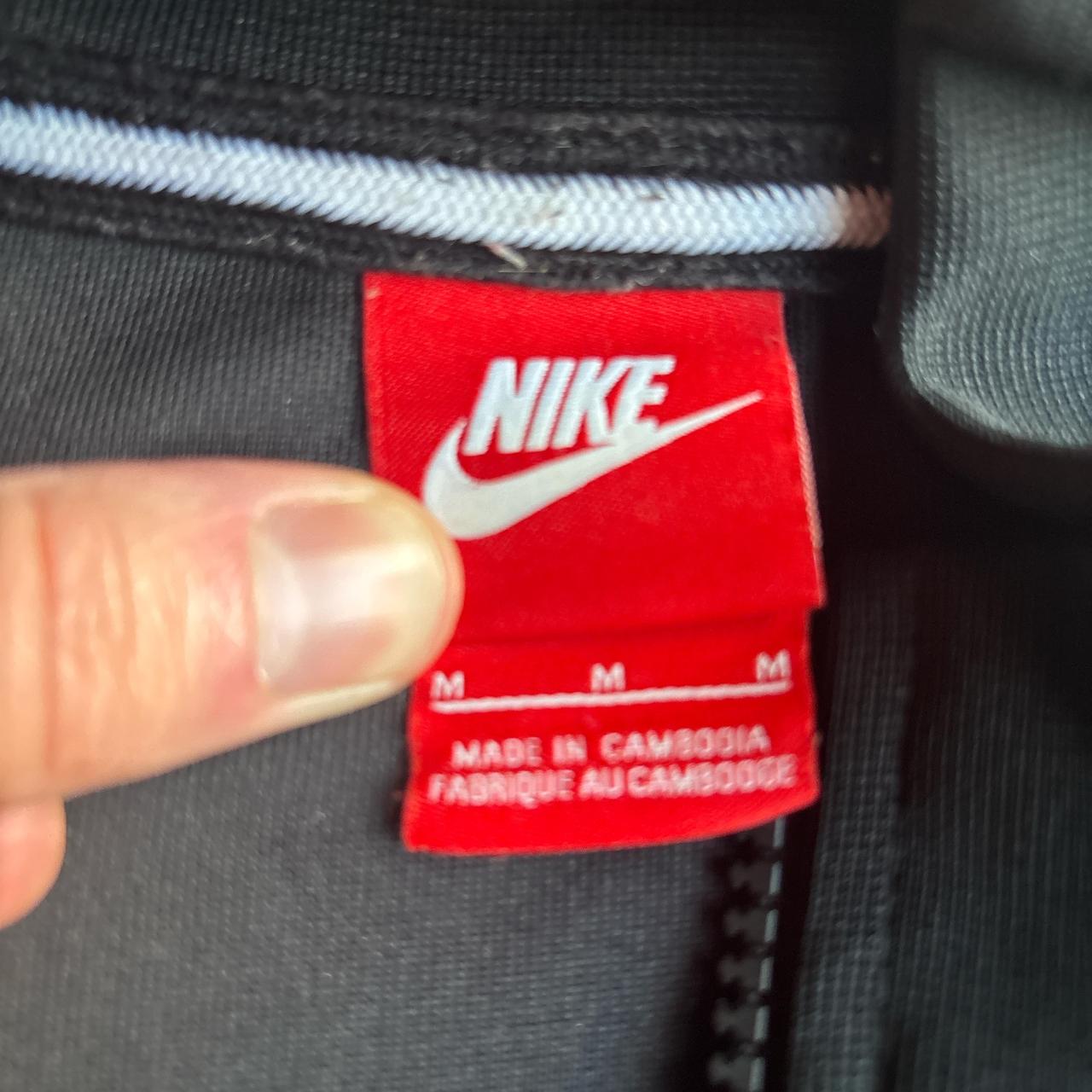 Black Nike Full Zip Tracksuit Top - M