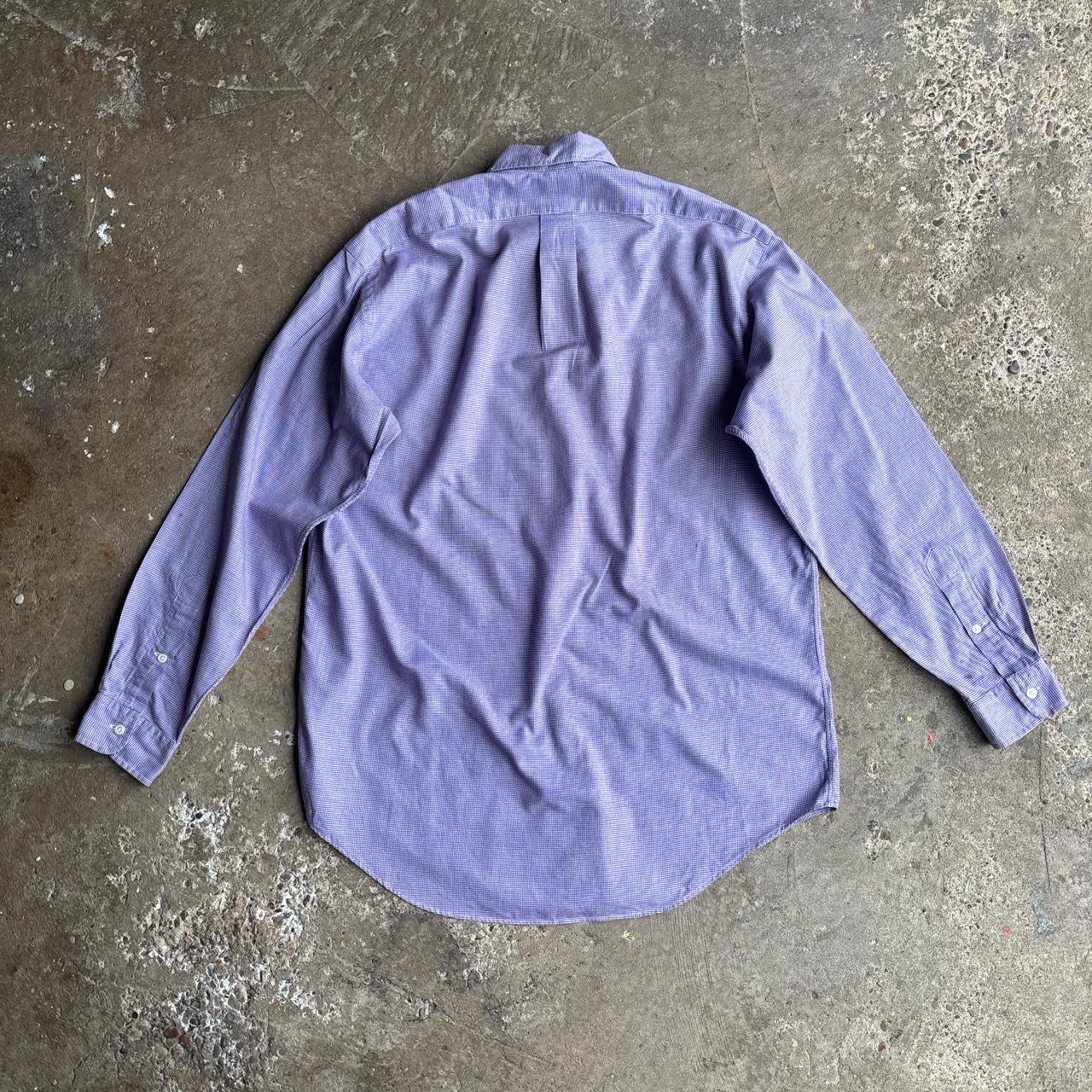 Purple Checkered Ralph Lauren Long-Sleeve Shirt