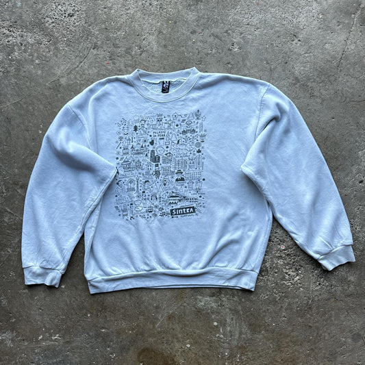White Sintra, Portugal tourist graphic sweatshirt