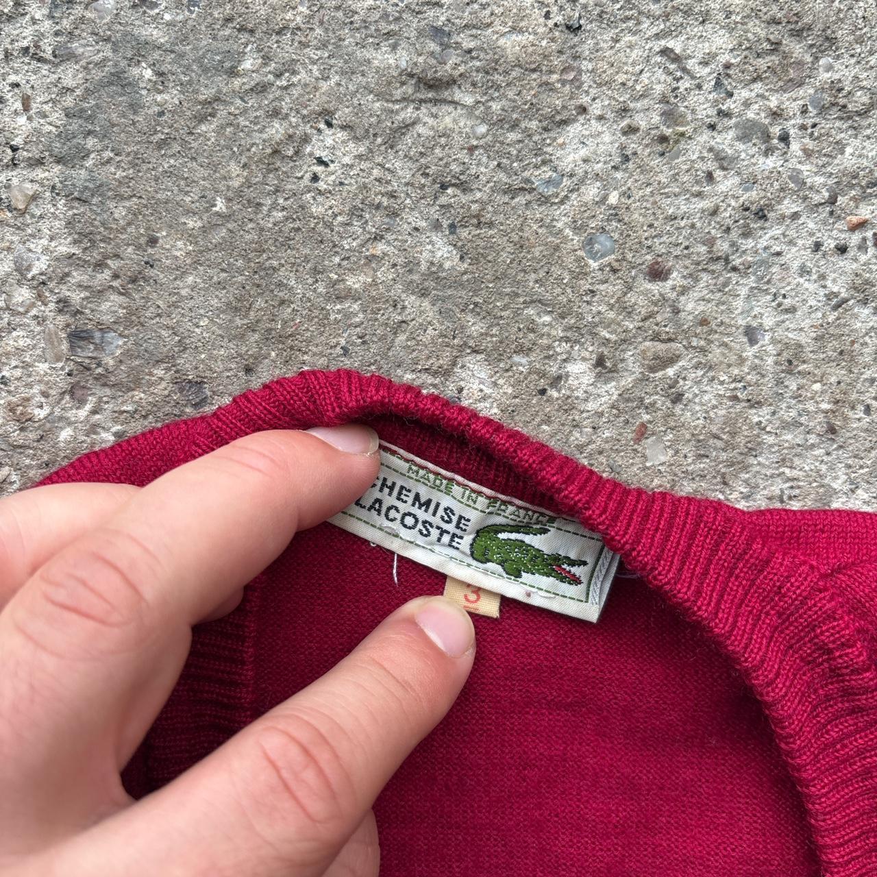 Vintage Red Lacoste Wool sweater vest - S