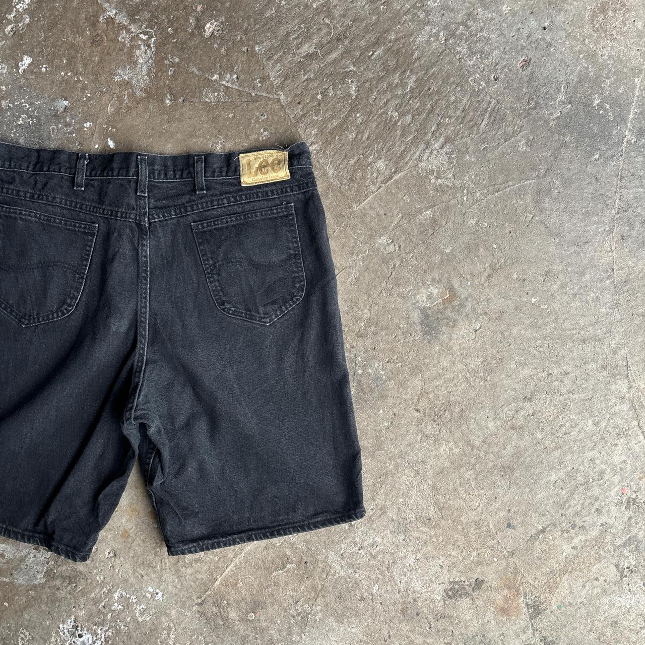 Dark Grey Denim Lee Jean Shorts