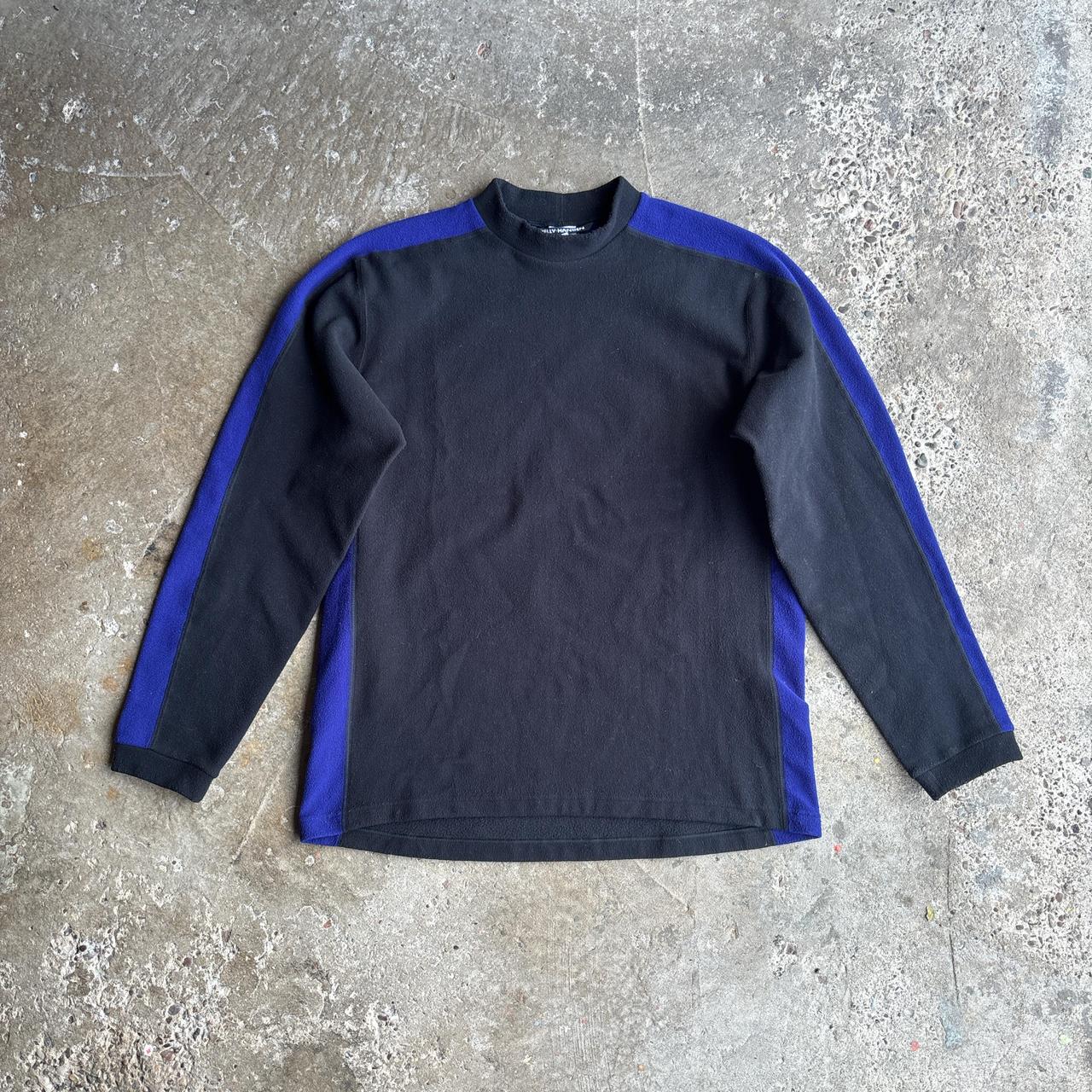 Black & Purple Helly Hanson Fleece - L
