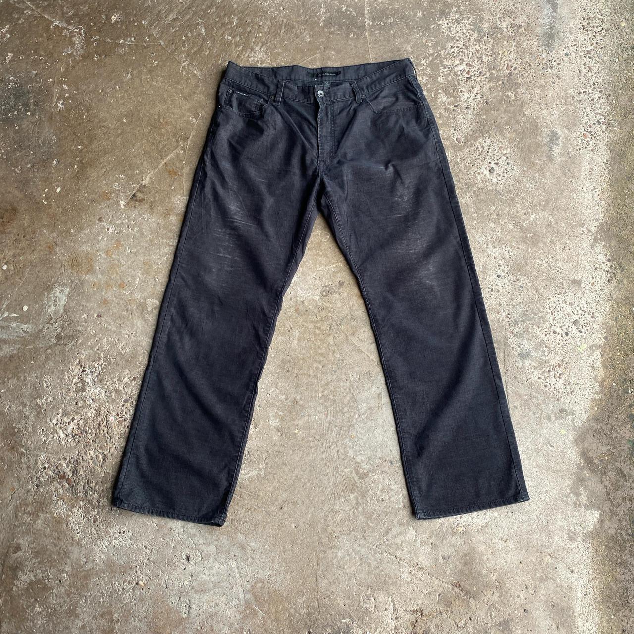Washed Black Calvin Klein Jeans Corduroy Trousers - 36