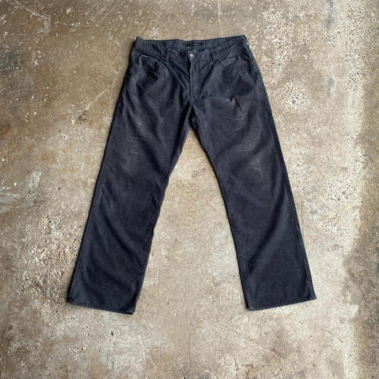 Washed Black Calvin Klein Jeans Corduroy Trousers - 36