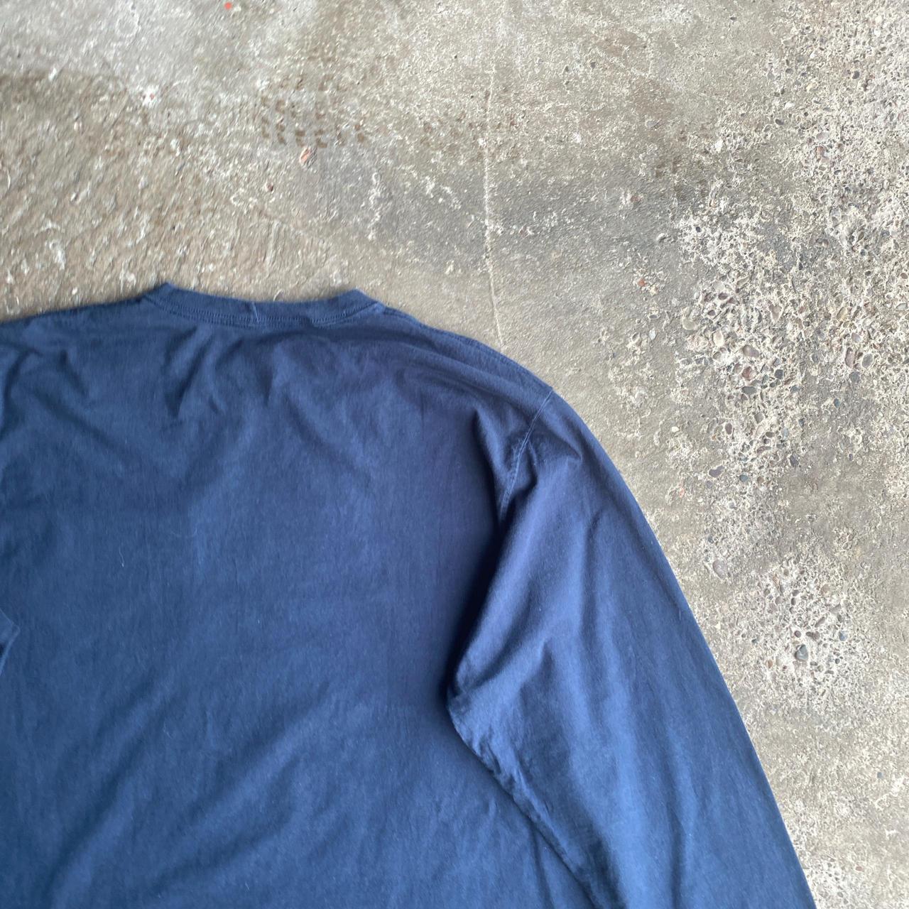 Navy Long Sleeve Carhartt T-Shirt - 2XL