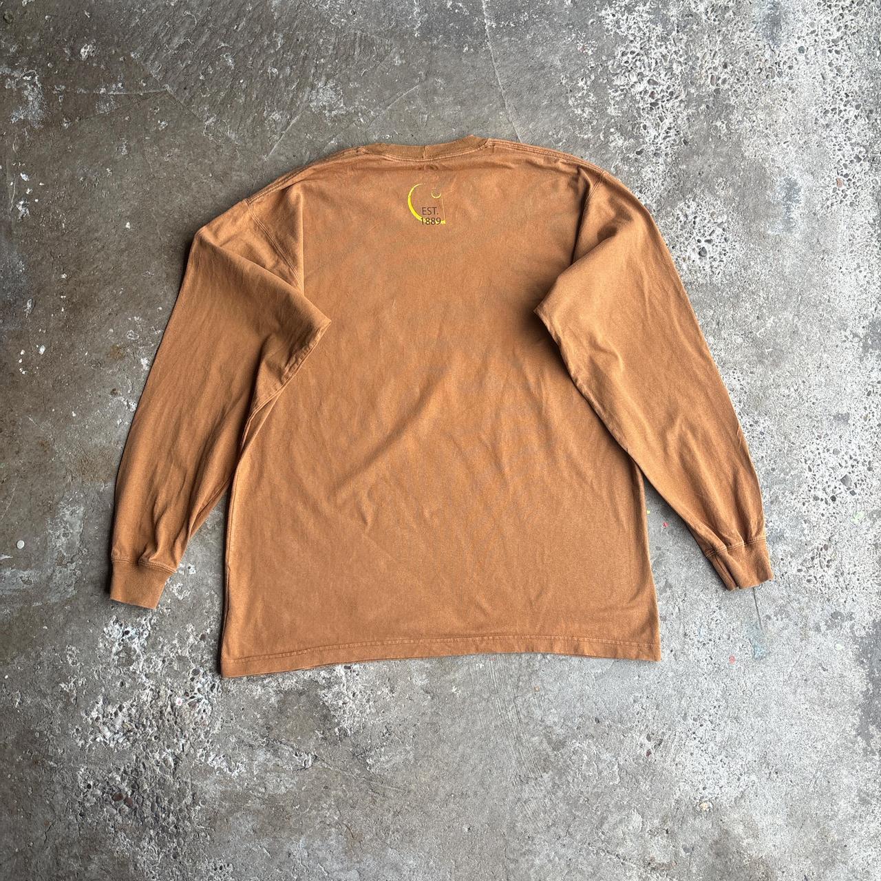 Tan Carhartt Graphic Long-Sleeve T-Shirt - L