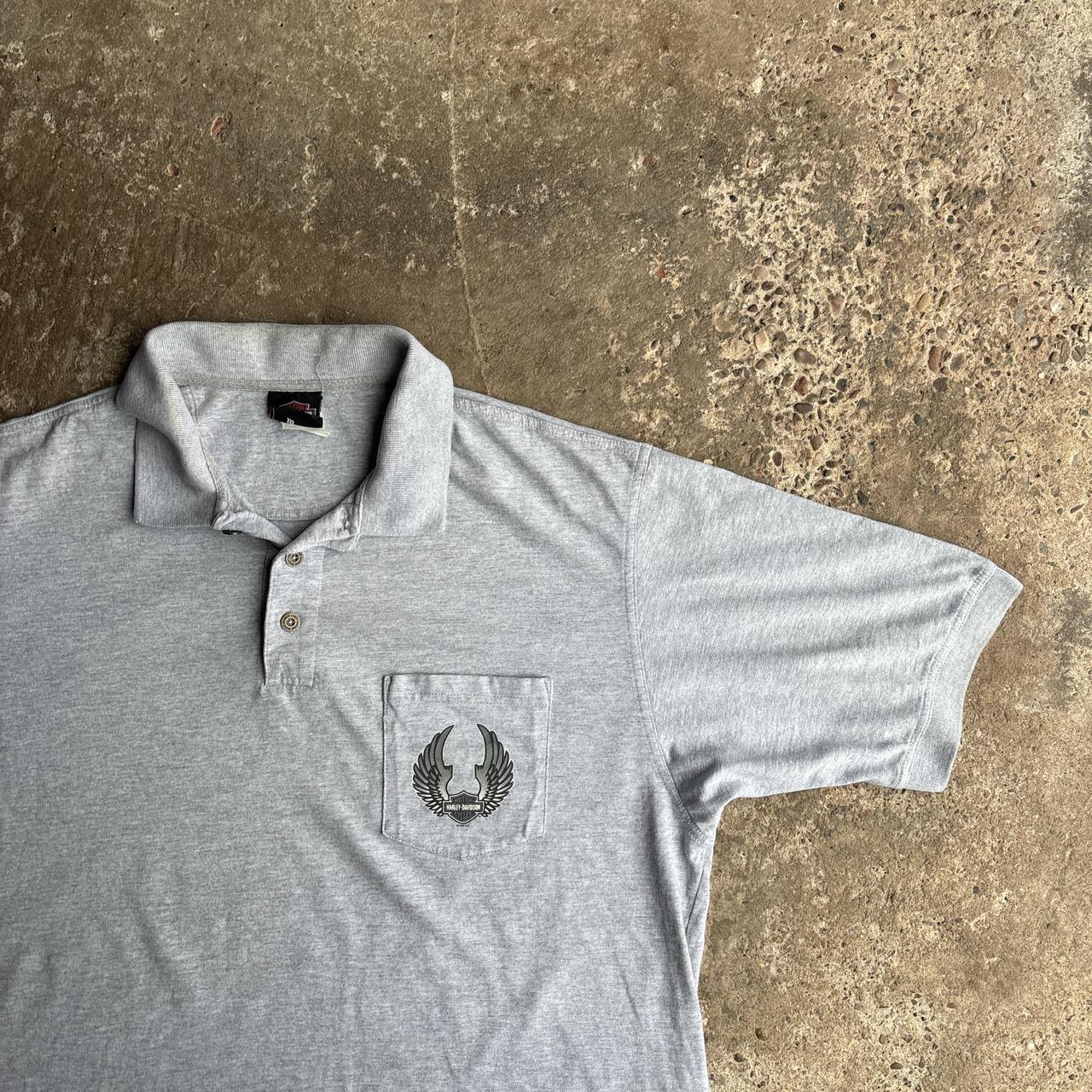 Grey Harley Davidson Polo Shirt - XL