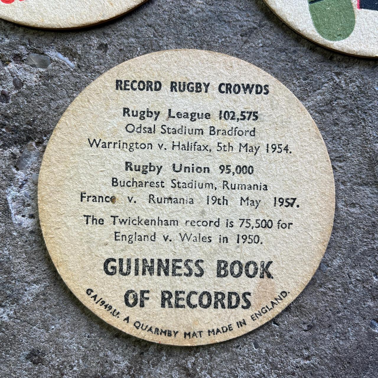 Vintage Guinness beer mats (double sided)