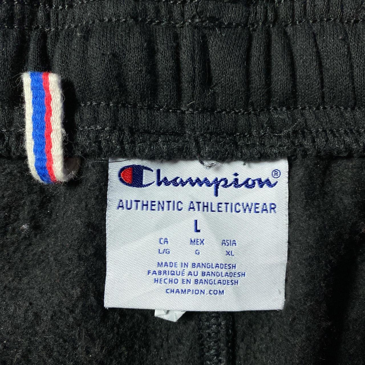 Black Champion Cuffed Sweat Pants - L