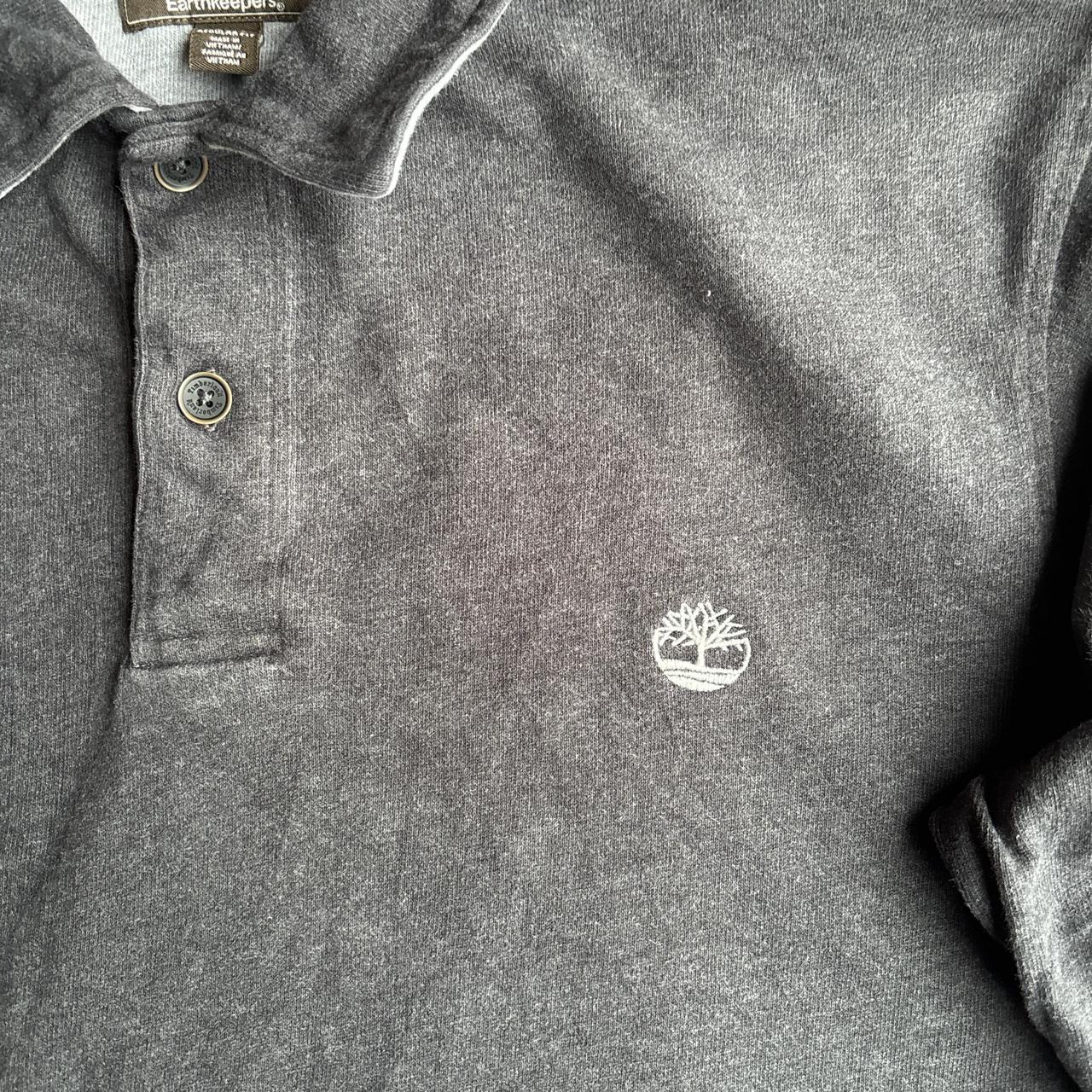 Grey Timberland Cotton Polo Shirt - XL