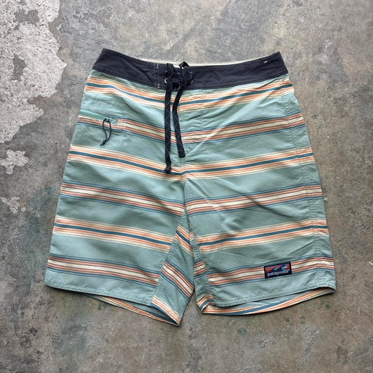 Striped Patagonia board shorts - W27/boys L