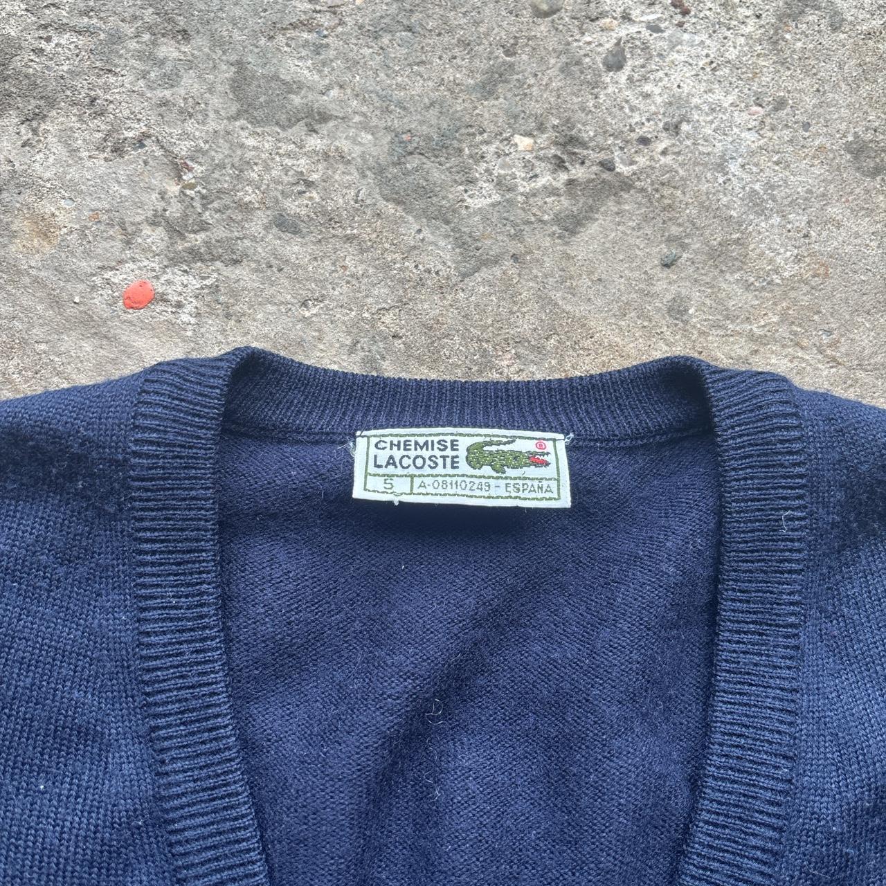 Vintage Lacoste v-neck sweater - L