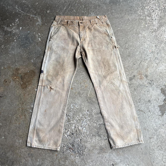 Washed Tan Dickies Carpenter Pants/Trousers
