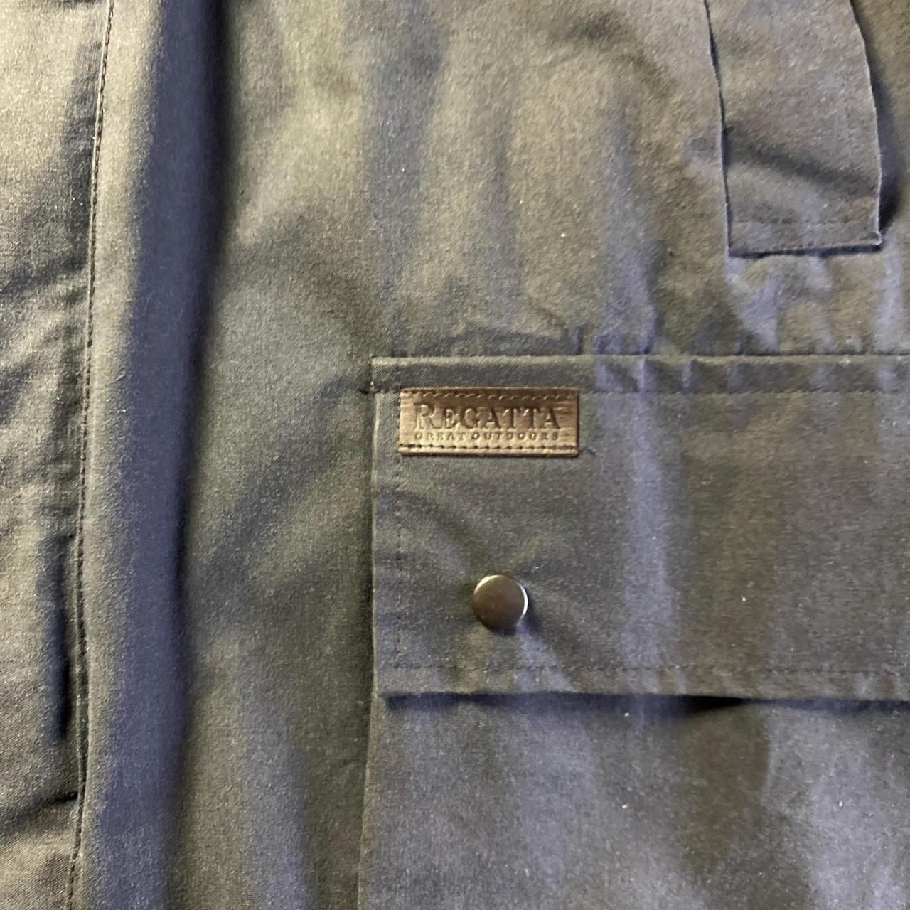 Vintage Navy Regatta Waxed Jacket - L