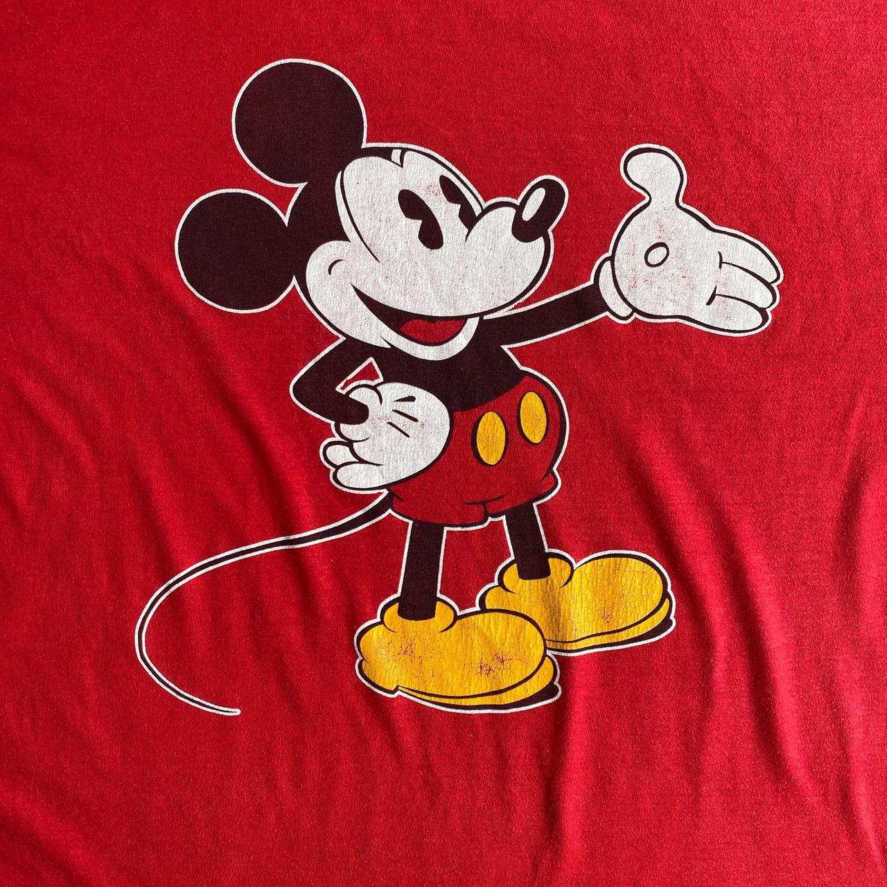 Vintage Red Disney Graphic Mickey Mouse T-Shirt - 3XL