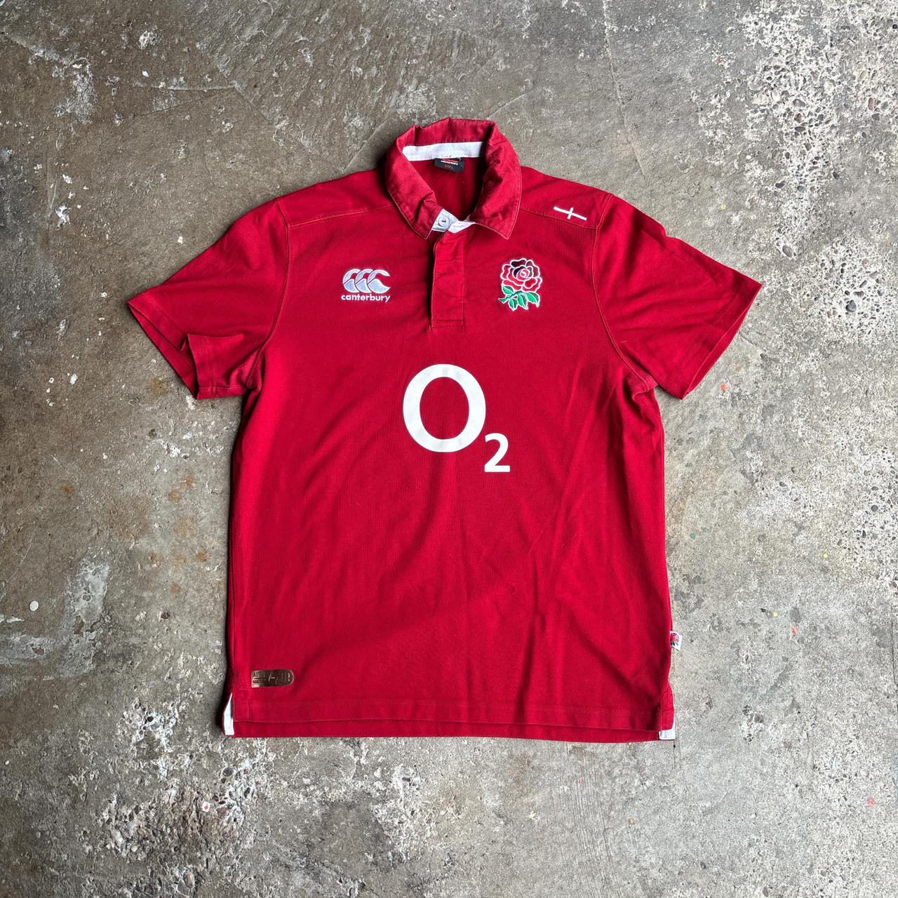 2014/15 Red England Rugby Union Canterbury Away Shirt
