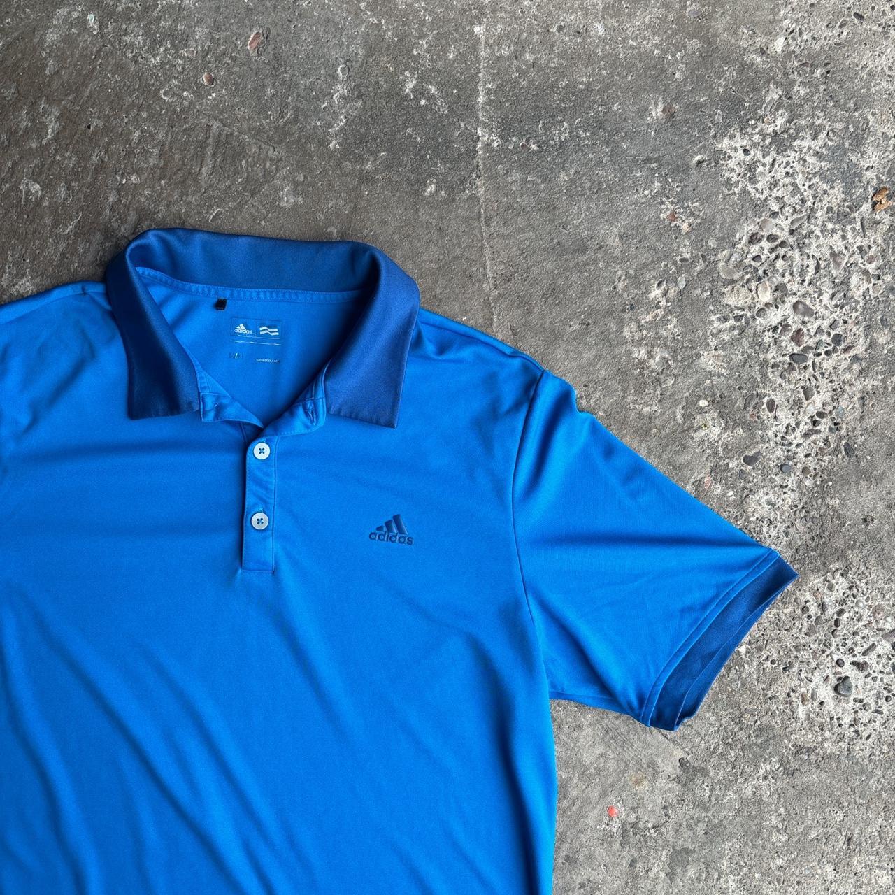 Blue Adidas Golf Polo Shirt