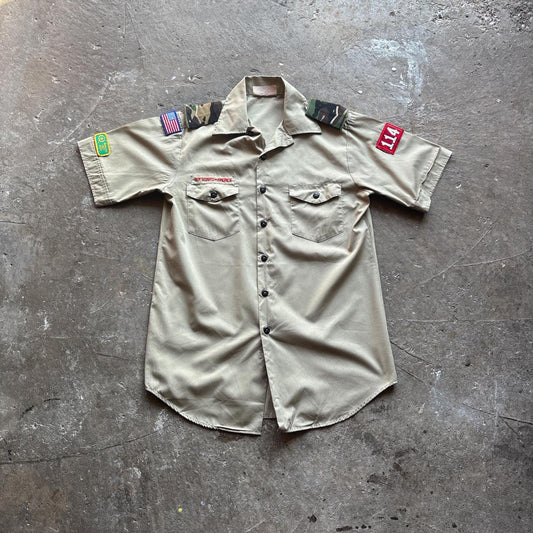 Cream Boy Scouts 90’s Short Sleeve Shirt
