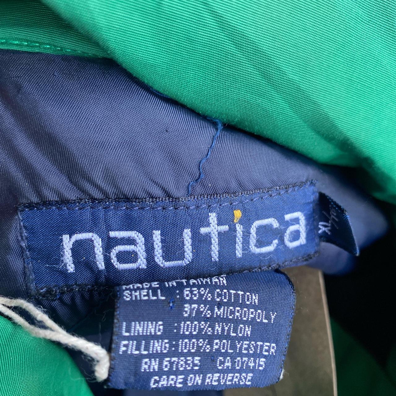 Vintage Green Nautica Windbreaker Jacket - XL