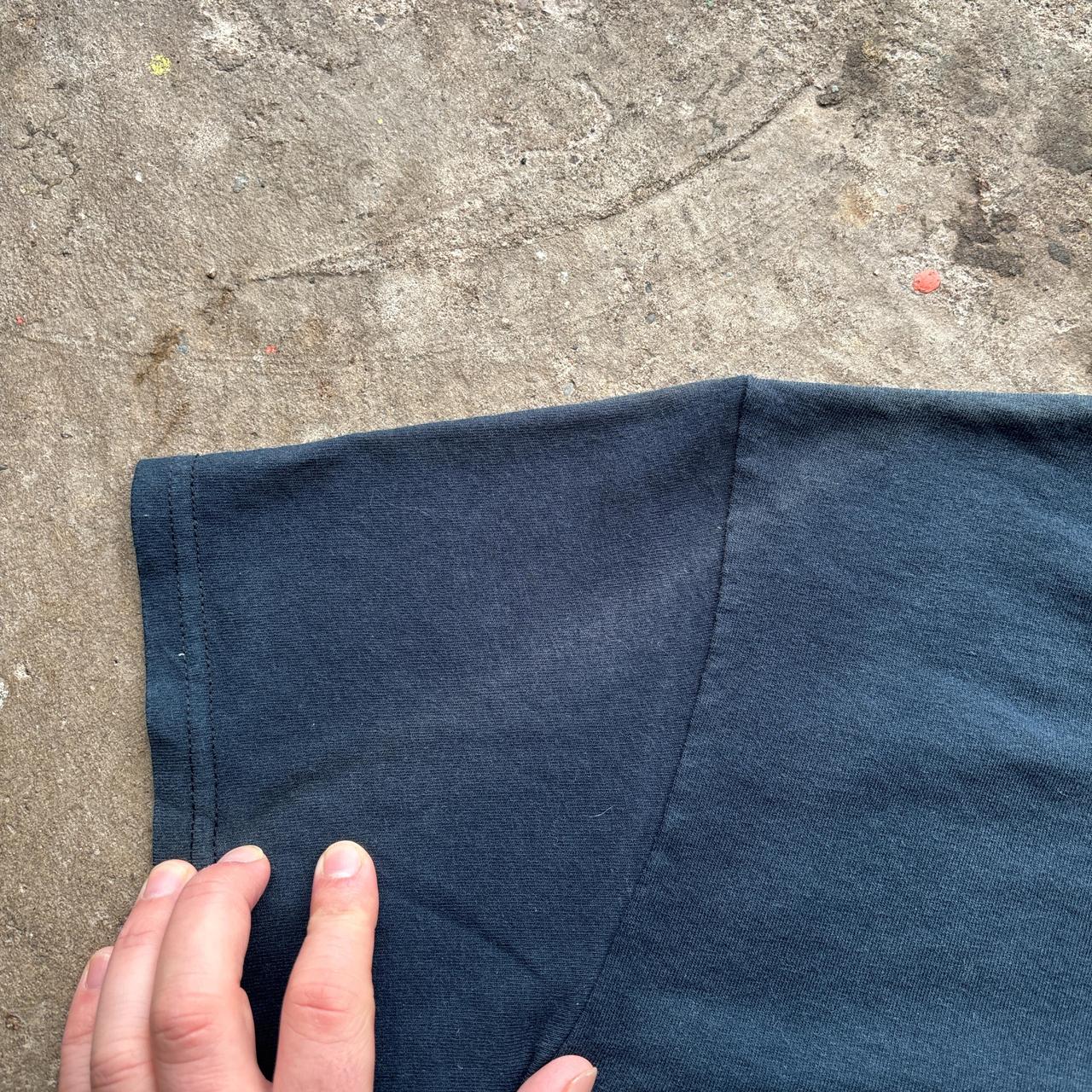 Navy graphic tee with ‘Rum’ and pirate print