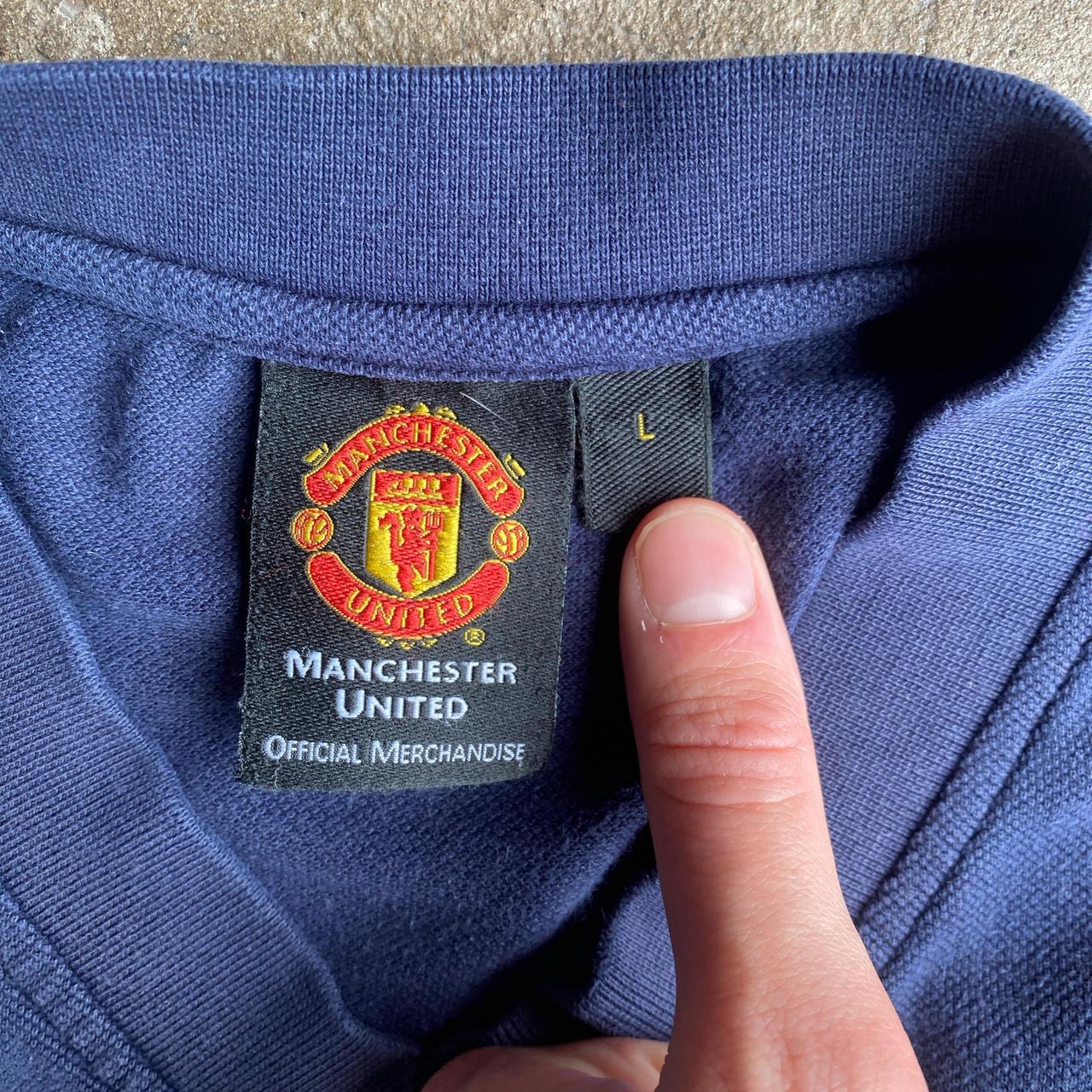 Navy Blue Manchester United T-Shirt - L
