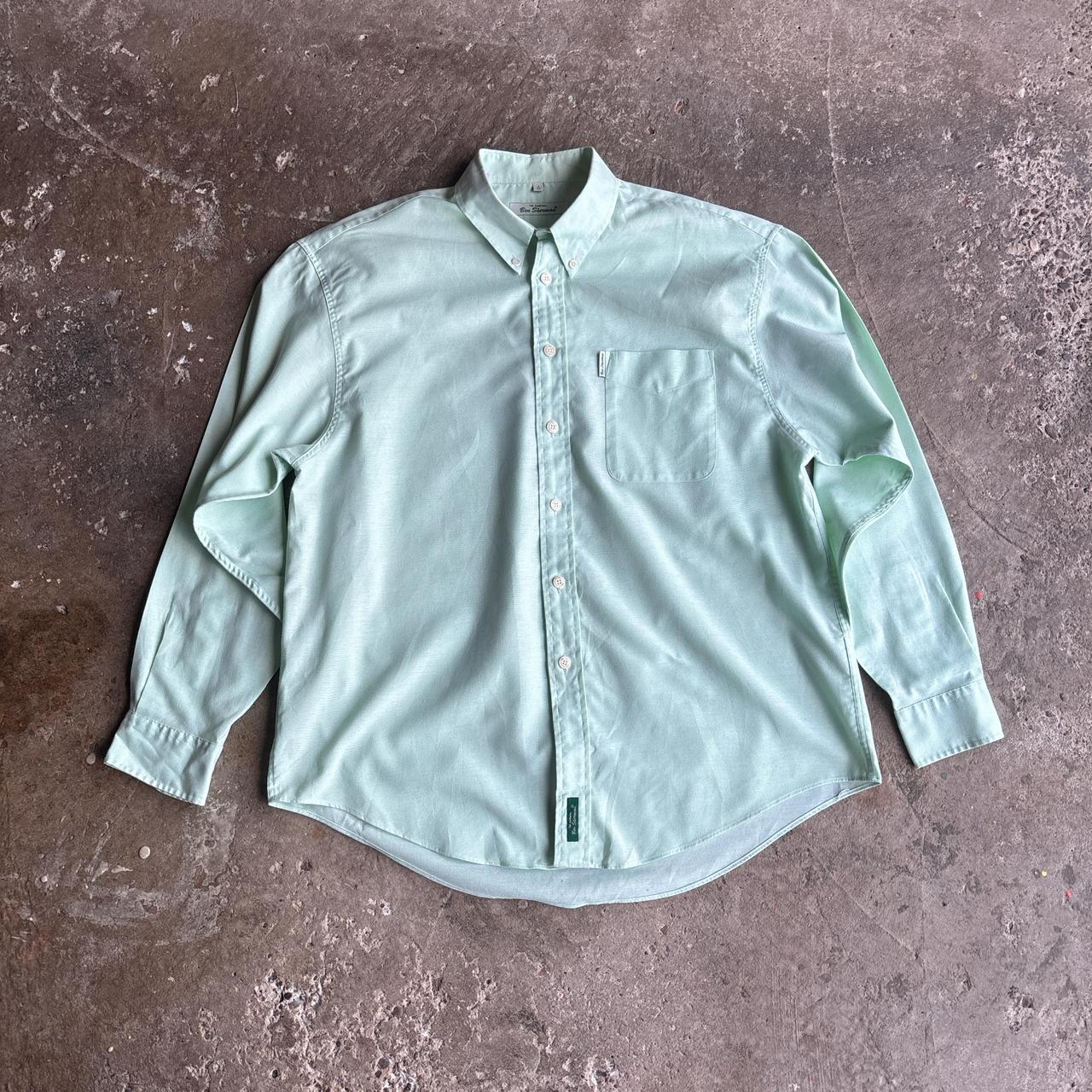 Pastel Green Ben Sherman Long-Sleeve Shirt - XL