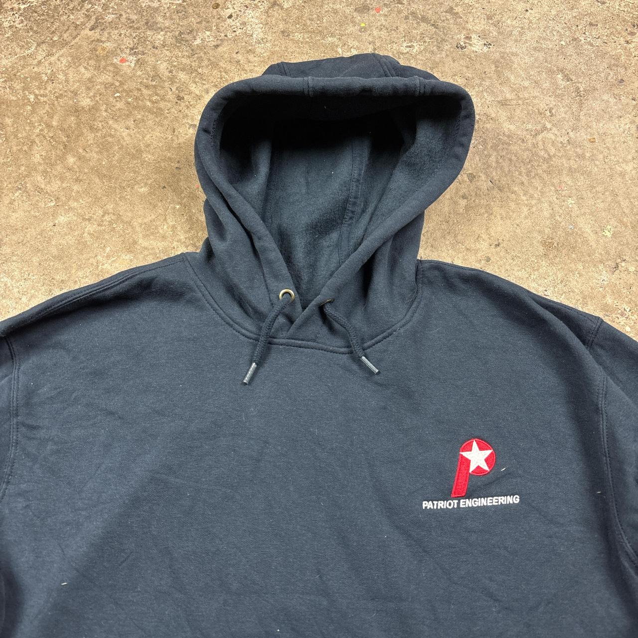 Navy Carhartt hoody with embroidered logo