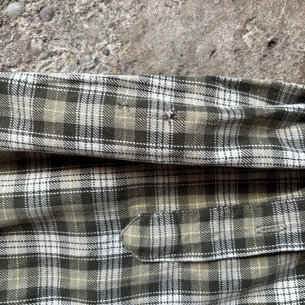 Green Plaid Carhartt Long-Sleeve Shirt