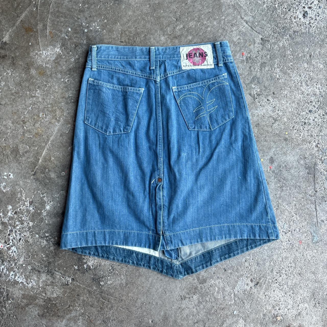 Michiko Koshino Blue Denim Skirt