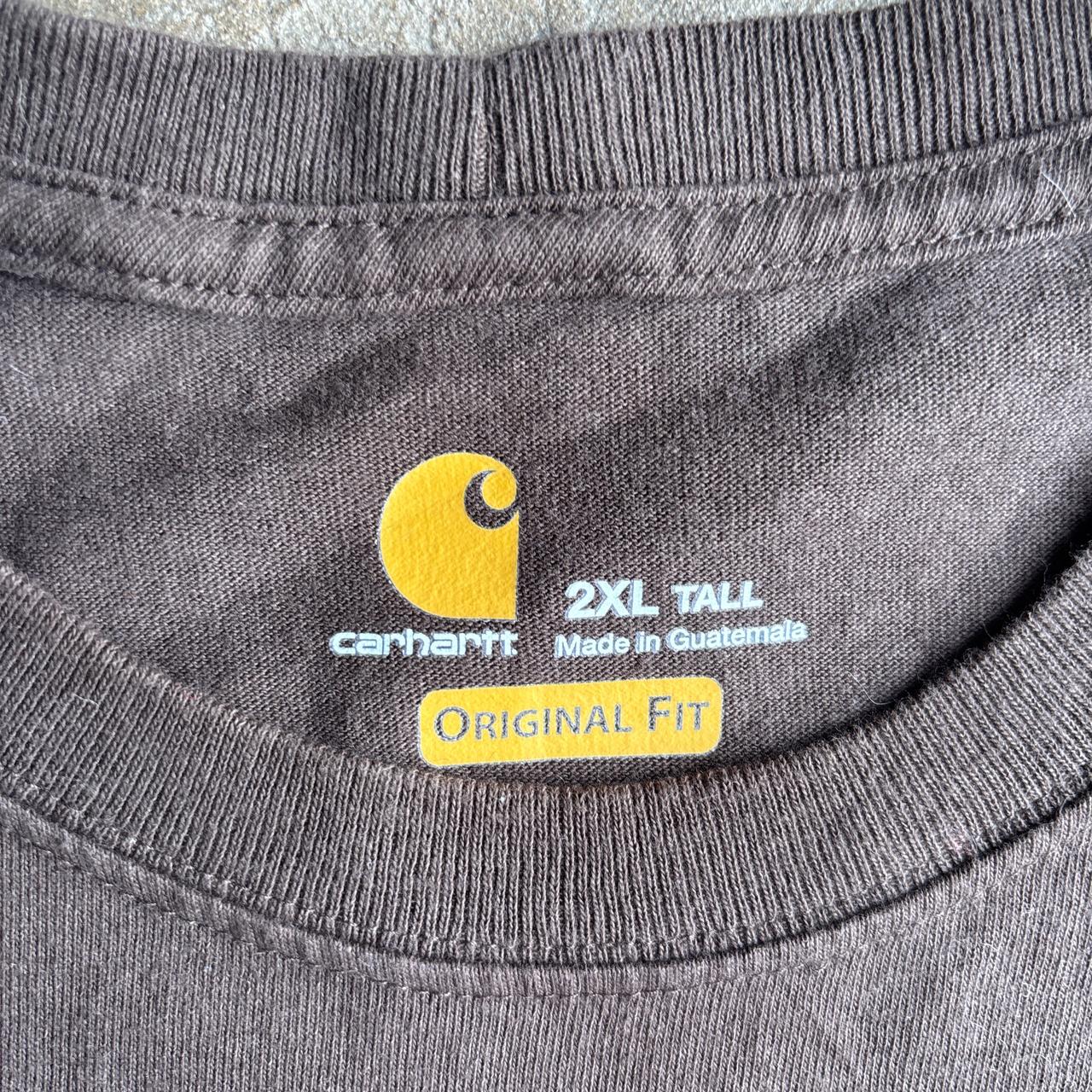 Brown Carhartt Pocket T-Shirt - 2XL (Tall)