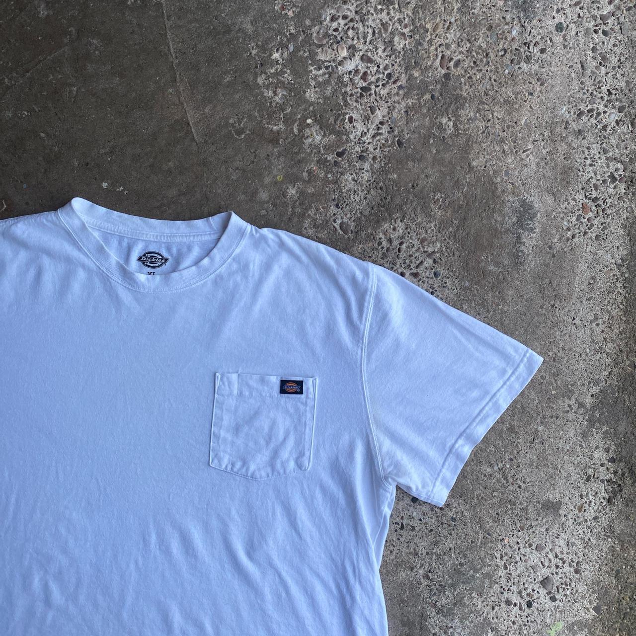 White Dickies Single Pocket T-Shirt - XL