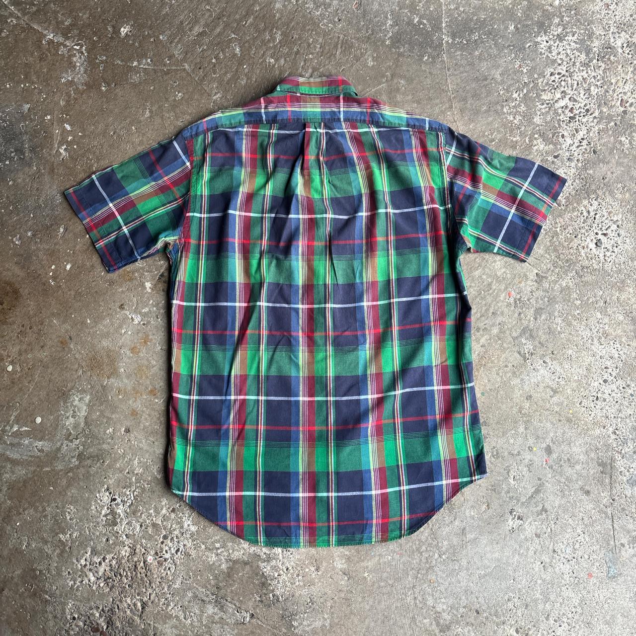 Multi-coloured Ralph Lauren Checkered Short Sleeve Shirt - M