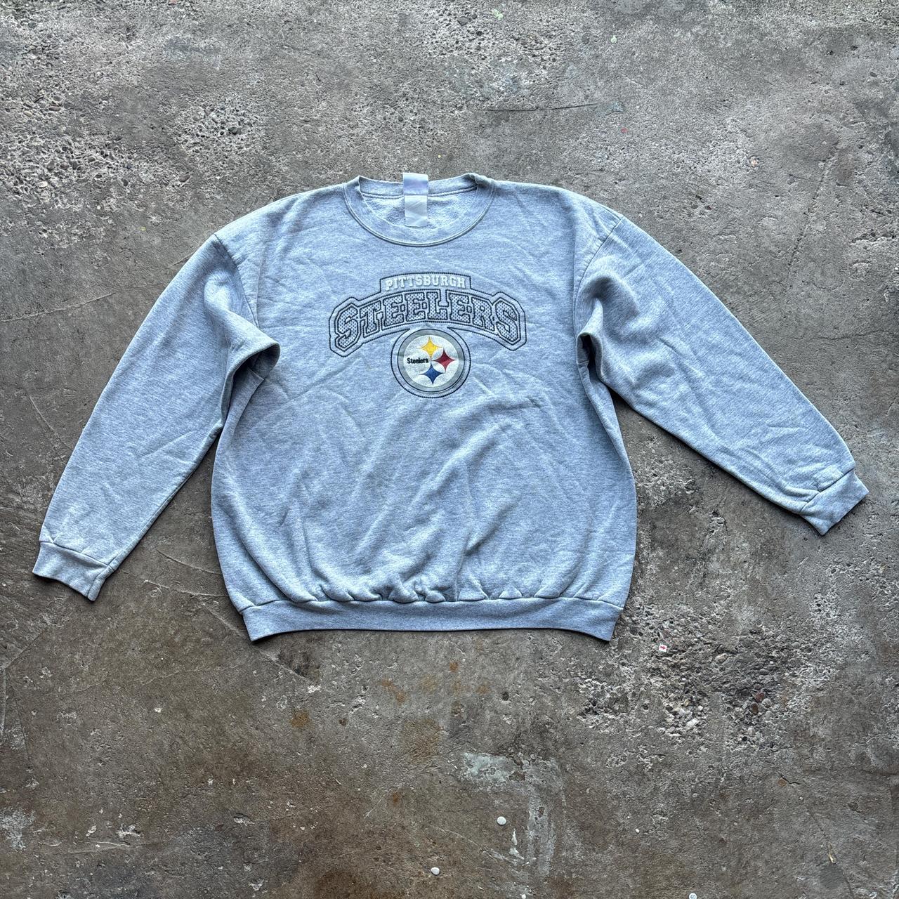 Vintage Grey Pittsburgh Steelers NFL sweatshirt