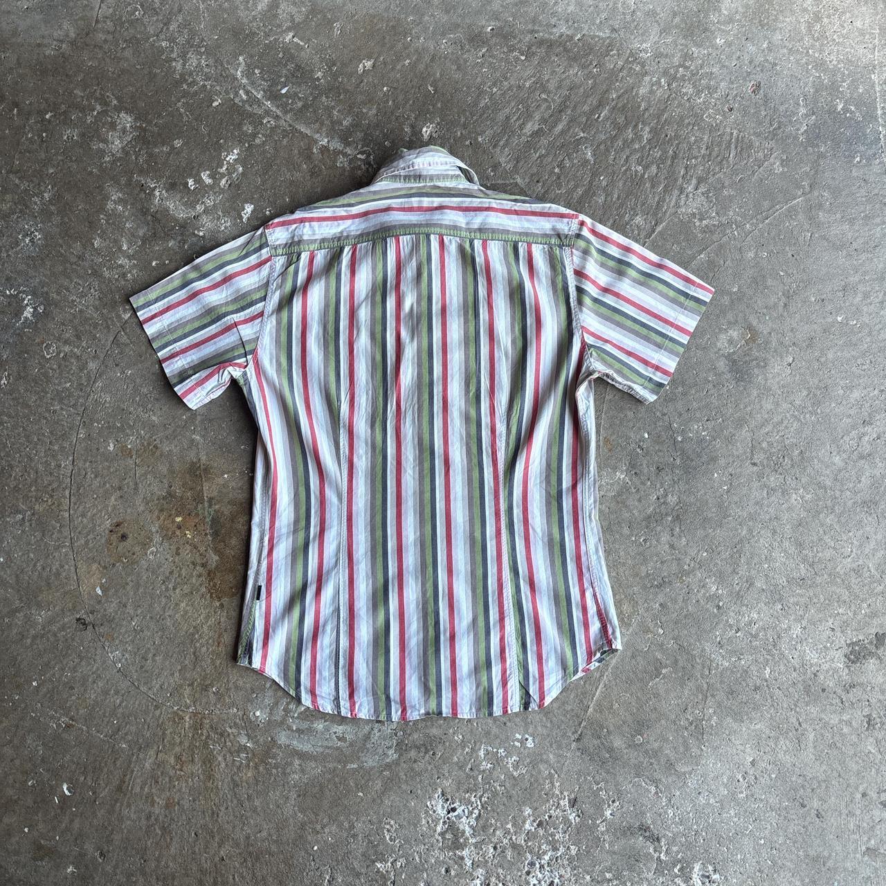 Paul Smith Multi Coloured Striped Short Sleeve Shirt