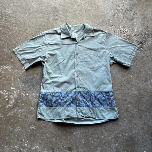 Light Green Patterned Lacoste Short Sleeve Shirt
