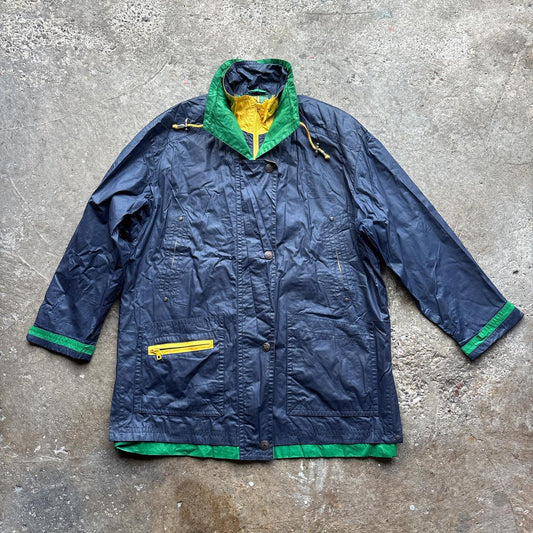 Navy Waterproof Golf rain coat