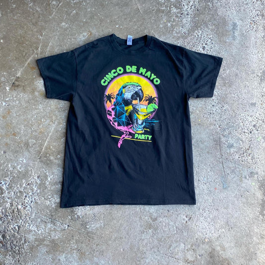 Black Cinco de Mayo Graphic T-Shirt - L