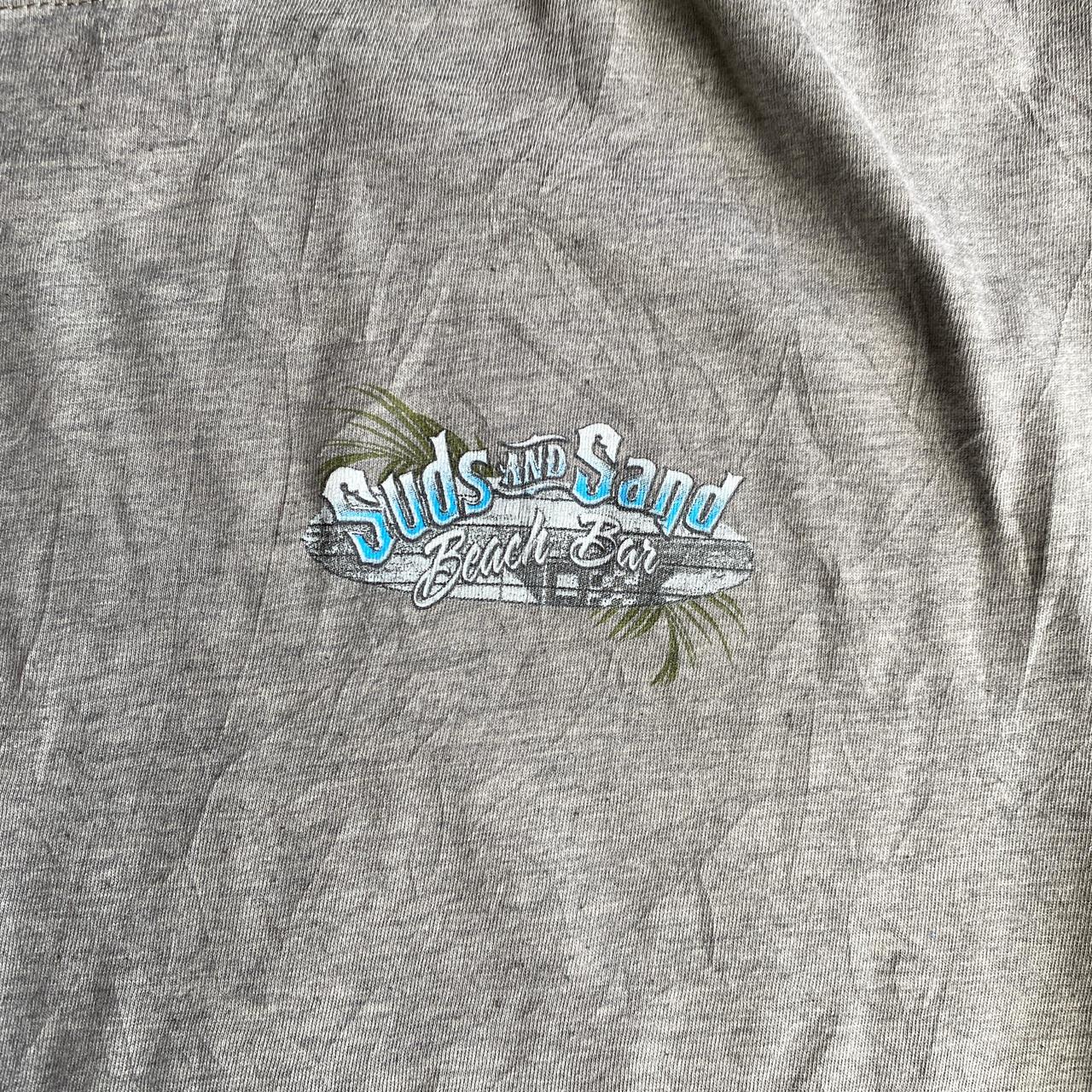 Grey Newport Blue ‘Suds & Sand’ Graphic Bar T-Shirt