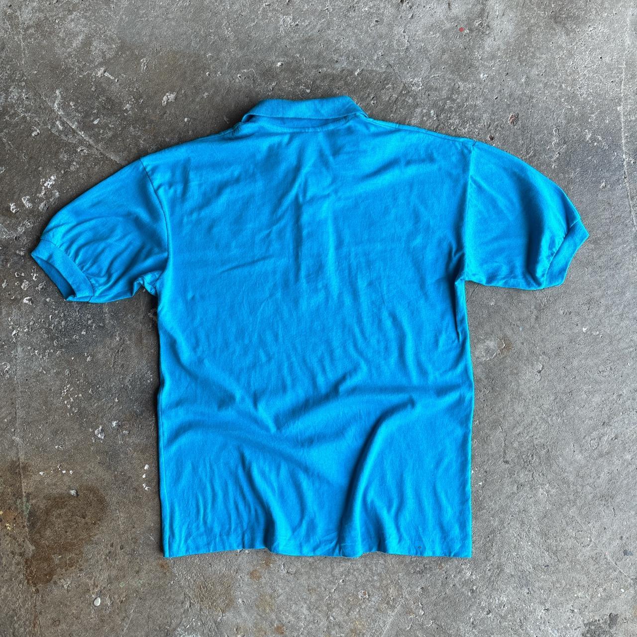 90s Blue Bowling polo shirt
