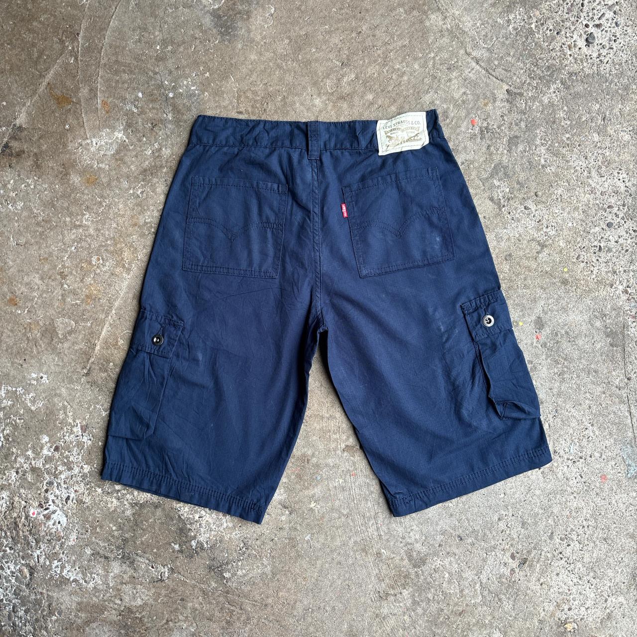 Navy Levi’s Cotton Combat Shorts