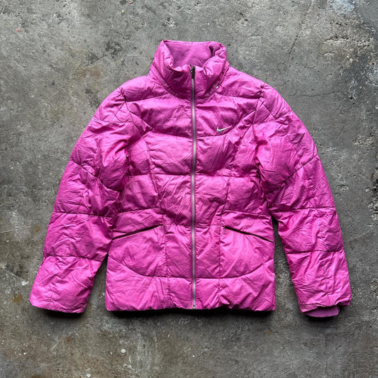 00s pink Nike puffer jacket