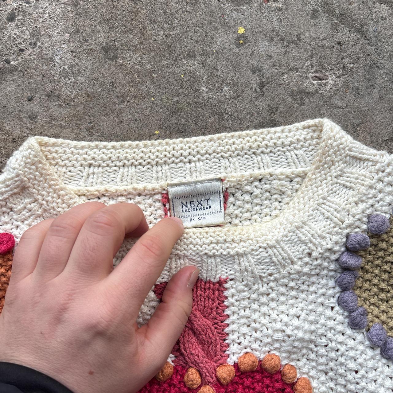 Vintage knitted dress with love hearts