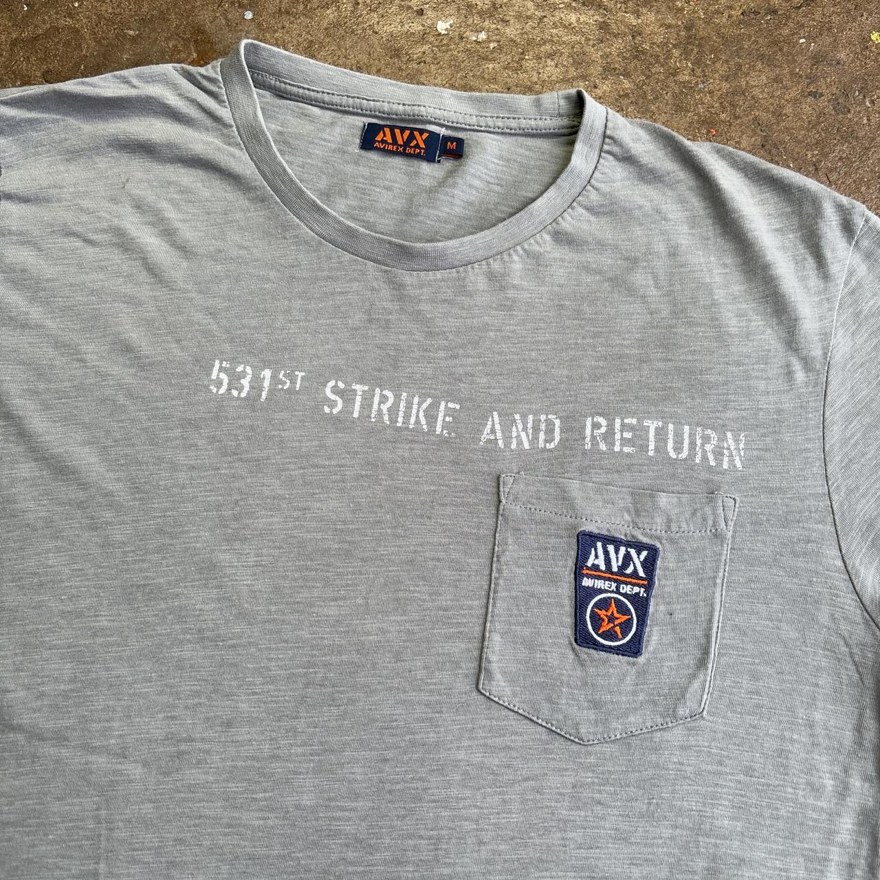 Grey Avirex graphic tee