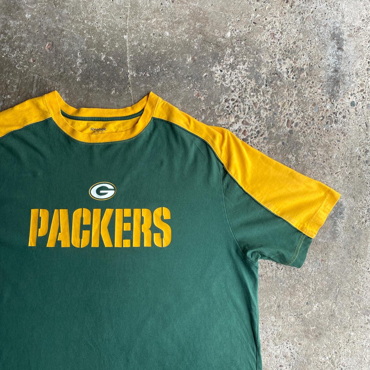 Green & Yellow Green Bay Packers Reebok T-Shirt - 3XL