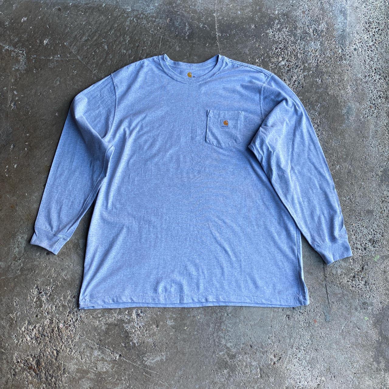 Classic Grey Carhartt Long Sleeve T-Shirt - 2XL
