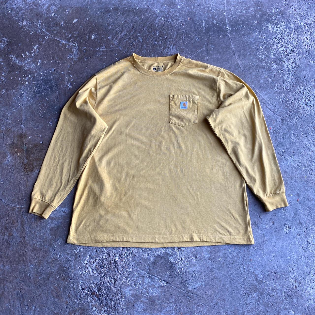 Yellow Long-Sleeve Carhartt T-Shirt - 2XL