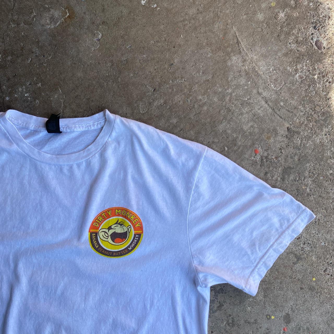 White Graphic Whiskey T-Shirt - L