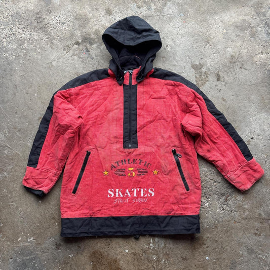 90s Red and black Magic Number skateboard jacket